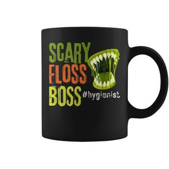 Halloween Hygienist Scary Floss Boss Spooky Season Coffee Mug | Crazezy