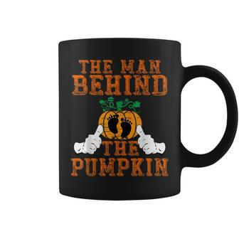 Halloween Pregnancy New Dad To Be The Man Behind The Pumpkin Coffee Mug - Monsterry DE