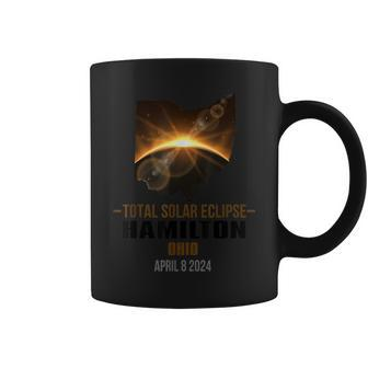 Hamilton Ohio Total Solar Eclipse 2024 Coffee Mug | Mazezy