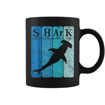 Hammerhead Shark Periodic Table Elements Retro Shark Coffee Mug - Monsterry AU