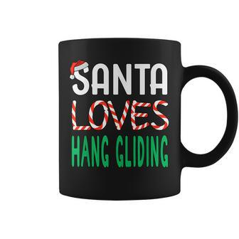 Hang Gliding Christmas Santa Loves Hang Gliding Coffee Mug - Monsterry UK