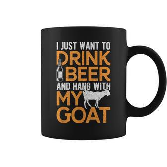 Hang With My Goat Dad Goat Father Goat Farmer Goat Owner Coffee Mug - Monsterry