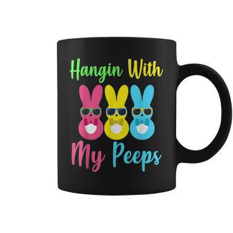 Hangin With My Peeps Cute Bunny Easter Family Coffee Mug | Crazezy AU