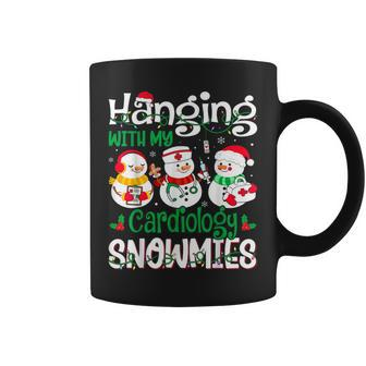 Hanging With My Cardiology Nurse Snowmies Christmas Nursing Coffee Mug - Seseable