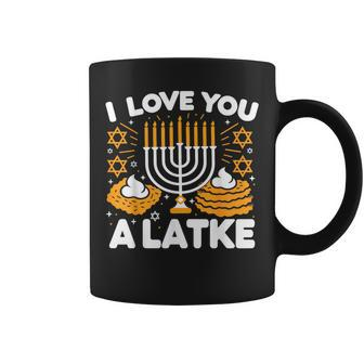 Hanukkah I Love You A Latke Pajamas Chanukah Hanukkah Pjs Coffee Mug - Seseable