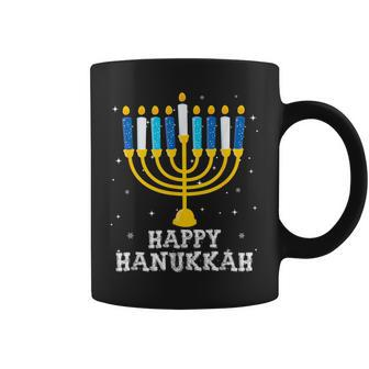 Hanukkah Menorah Happy Hanukkah Coffee Mug - Monsterry