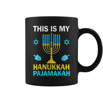 This Is My Hanukkah Pajamakah Chanukah Pajama Jewish Xmas Coffee Mug | Mazezy