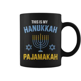 This Is My Hanukkah Pajamakah For Jewish Christmas Pajama Coffee Mug - Monsterry