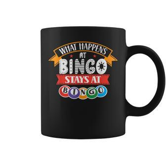 What Happens At Bingo Stays At Bingo Player Game Lover Coffee Mug - Thegiftio UK