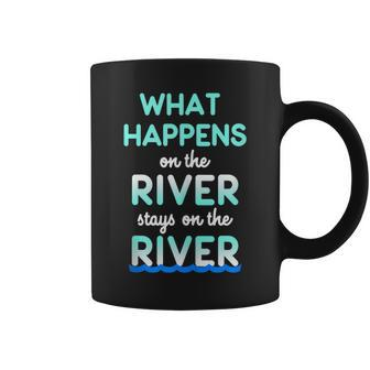 What Happens On The River Stays On The River Float Coffee Mug - Monsterry UK
