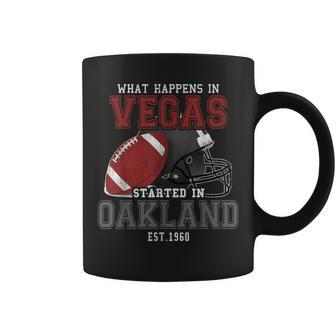 What Happens In Vegas Started In Oakland Perfect Sporty Coffee Mug | Crazezy UK