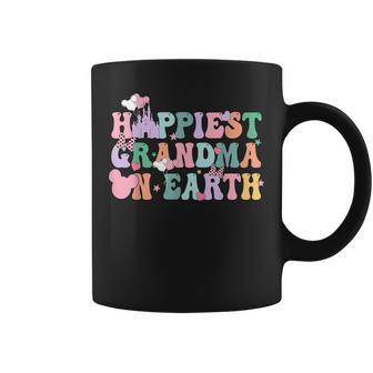 In My Happiest Grandma On Earth Era Groovy Mom Mother's Day Coffee Mug | Mazezy CA