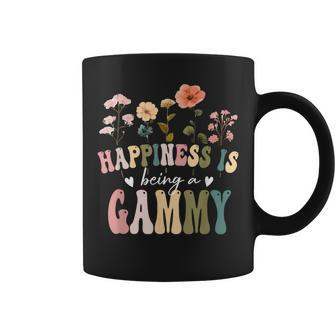 Happiness Is Being A Gammy Floral Gammy Mother's Day Coffee Mug - Seseable