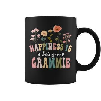 Happiness Is Being A Grammie Floral Grammie Mother's Day Coffee Mug - Thegiftio UK