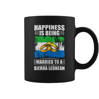 Happiness Is Being Married To A Sierra Leonean Sierra Leone Coffee Mug - Monsterry AU