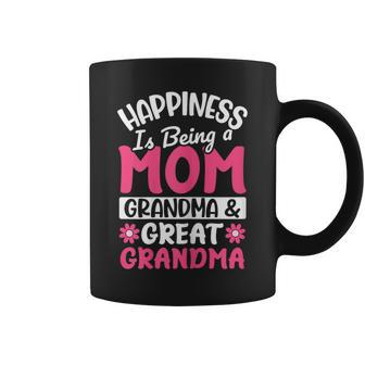 Happiness Being Mom Grandma Great Grandma For Mother's Day Coffee Mug - Monsterry DE