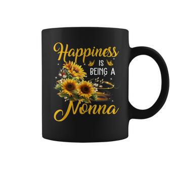 Happiness Is Being A Nonna Sunflower Lovers Grandma Coffee Mug - Monsterry UK