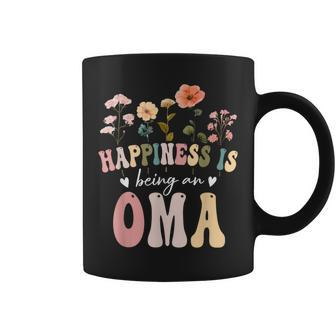 Happiness Is Being An Oma Floral Oma Mother's Day Coffee Mug - Thegiftio UK