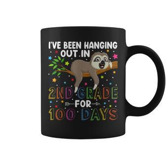 Happy 100Th Day Of School Sloth Cute 100 Days Of 2Nd Grade Coffee Mug - Thegiftio UK