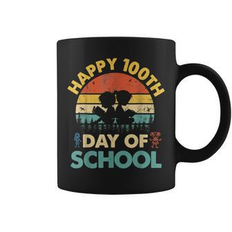 Happy 100Th Day Of School Teacher Reading Book Coffee Mug - Monsterry