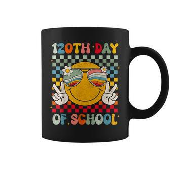 Happy 120Th Day Of School Groovy 120 Days Of School Teacher Coffee Mug - Monsterry DE