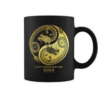Happy 2024 Chinese New Year 2024 Year Of The Dragon 2024 Coffee Mug - Thegiftio UK