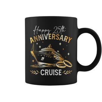 Happy 25Th Anniversary Cruise Wedding Matching Coffee Mug - Seseable