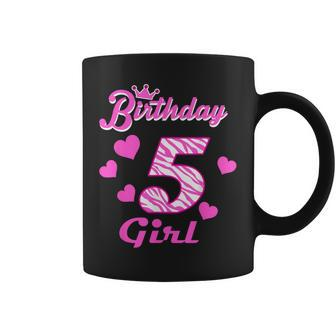 Happy Birthday Girls 5Th Party 5 Years Old Bday Coffee Mug - Monsterry AU