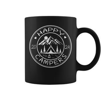 Happy Campers 2024 Friends Camping Adventures In Outdoors Coffee Mug - Seseable