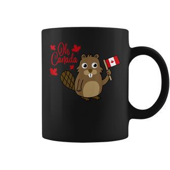 Happy Canada Day Canadian Groundhog Flag Coffee Mug - Monsterry AU