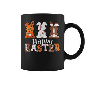 Happy Easter Baseball Football Basketball Bunny Rabbit Boys Coffee Mug | Mazezy AU