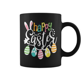 Happy Easter Bunny Rabbit Face Easter Day Girls Coffee Mug | Mazezy