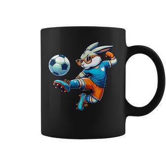 Happy Easter Bunny Soccer Player Lover Sport Rabbit Coffee Mug - Monsterry CA
