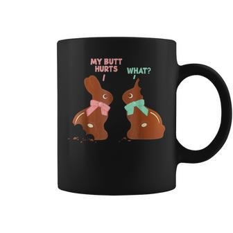 Happy Easter Chocolate Bunny My Butt Cute Rabbit Coffee Mug | Crazezy DE