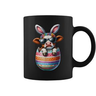 Happy Easter Cute Cow Bunny Ears Eggs Toddler Boy Girl Coffee Mug - Monsterry DE
