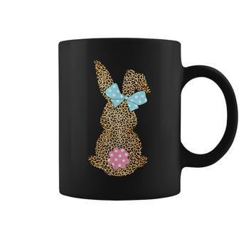 Happy Easter Cute Leopard Bunny Rabbit Women Coffee Mug | Crazezy AU