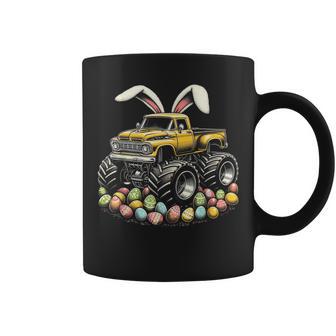 Happy Easter Monster Truck Easter Bunny Costume And Egg Boys Coffee Mug - Monsterry UK