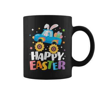 Happy Easter Monster Truck Bunny Easter Eggs Boys Toddler Coffee Mug - Seseable