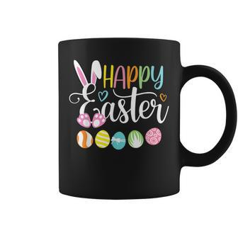 Happy Easter Rabbit Bunny Face Egg Easter Day Girls Coffee Mug | Mazezy