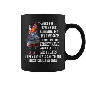Happy Father's Day To The Best Chicken Dad Coffee Mug - Seseable