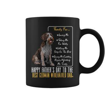 Happy Father’S Day To The Best German Wirehaired Pointer Dad Coffee Mug - Thegiftio UK