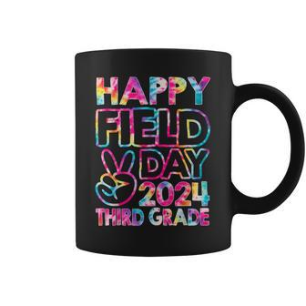 Happy Field Day 2024 Third Grade Field Trip Fun Day Tie Dye Coffee Mug - Monsterry AU