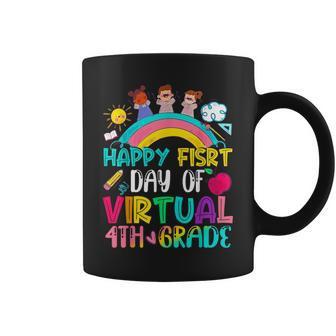 Happy First Day Of Virtual 4Th Grade Coffee Mug | Crazezy CA