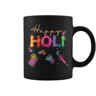 Happy Holi Hindu Spring Holi Festival Of Colors Men Coffee Mug | Mazezy