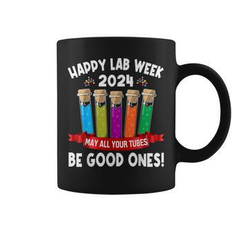 Happy Lab Week 2024 May All Your Tubes Be Good Ones Cute Coffee Mug | Mazezy