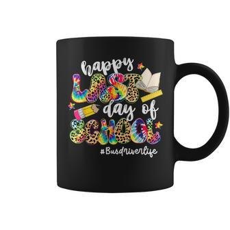 Happy Last Day Of School Bus Driver Life Leopard Tie Dye Coffee Mug - Seseable