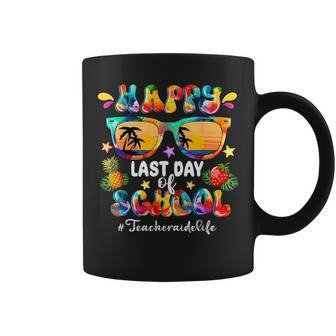 Happy Last Day Of School Teacher Aide Life Sunglasses Coffee Mug | Mazezy CA