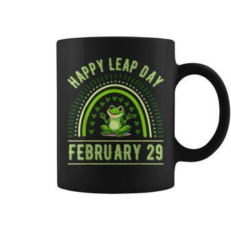 Happy Leap Day February 29 Leaping Leap Year Rainbow Coffee Mug - Seseable