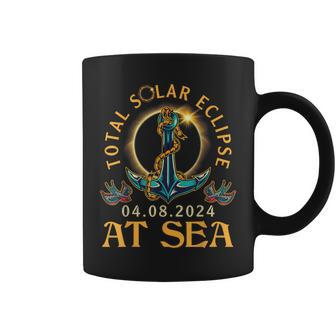 Happy Me You Lover Total Solar Eclipse April 08 2024 At Sea Coffee Mug - Seseable