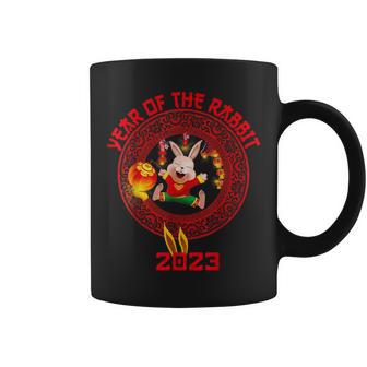 Happy Lunar New Year 2023 Cute Chinese Rabbit Decorations Coffee Mug - Monsterry UK